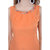 Oviya Shimmar Poly Straight Printed M-Orange Top