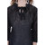 Oviya Poly Georgette Straight Solid B-Black Top