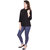 Oviya Regular Moss Straight Solid B-Black Shirt