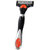Glide Personna M5 Magnum Razor with 5 M5 Blades and Trimmer + 4 Cartridges