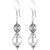 SheelaS Silver Coloured, 925 Hallmark/Sterling Silver Earring For Women Code No450