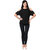 OVIYA Black Poly Crepe Top