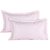 Ahmedabad cotton Sateen Striped Pillow Case Pair 300 Thread Count - Light Pink