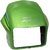 motorbike headlight face cap visor for hero splendor pro (green)