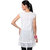 OVIYA White Viscose Voile Tunic