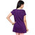 OVIYA Purple Cotton Satin Tunic