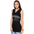 OVIYA Black Cotton Satin Tunic