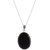 Sheelas Black onyx Silver pendant codeSH01896