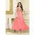 Pink Embroidered Georgette Anarkali Dress Material