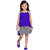 Meia for girls Georgette Fabric Self Design Top & Skirt