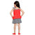 Meia for girls Georgette Fabric Self Design Top & Skirt