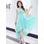 Westrobe Fit & Flare Sky Blue Plain Women Dresse'S
