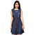 Brand Imported Denim Fabric Stylish Sleeveless A-line Short Dress/Long Top with Belt Women.