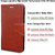 Ceego Luxuria Wallet Flip Cover for Lenovo Vibe K5 Note - Ultra Compact with Credit Card Slots  Wallet - Classic Business Style Lenovo K5 Note Flip Case (Walnut Brown)