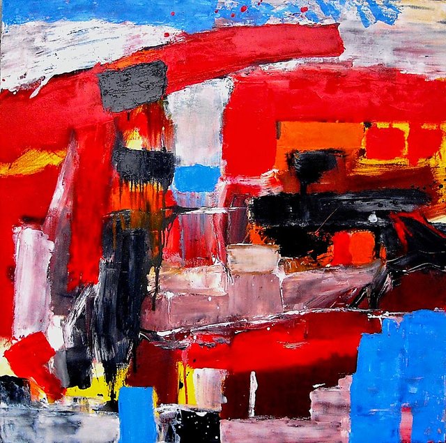 Buy Vitalwalls - Abstract Painting - Art Print on Imported White ...