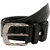 Comfort Zone Black Textured Men's Belt