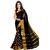 Women's Cotton Saree black Colour