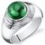Panna Emerald Ring 7.0 Rati Silver/Gold Plated,Emerald is the Gem of the Planet