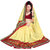Mafatlal Yellow Polycotton Printed Saree With Blouse
