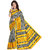 Mafatlal Gold Polycotton Printed Saree With Blouse