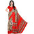 Mafatlal Red Silk Printed Saree With Blouse