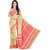 Mafatlal Yellow Silk Printed Saree With Blouse