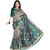 Mafatlal Green Polycotton Printed Saree With Blouse
