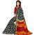 Mafatlal Black Chiffon Printed Saree With Blouse