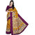 Mafatlal Yellow Polycotton Printed Saree With Blouse