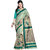 Mafatlal Green Polycotton Printed Saree With Blouse