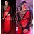 MIA Red Saree With Black Heavy Blouse