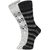 DUKK Men's Grey Glean Length Cotton Lycra Socks (Pack of 2)