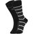 DUKK Men's Black Glean Length Cotton Lycra Socks (Pack of 2)