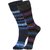 DUKK Men's Multicolour Glean Length Cotton Lycra Socks (Pack of 2)