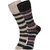 DUKK Men's Multicolour Glean Length Cotton Lycra Socks (Pack of 2)