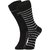 DUKK Men's Black Glean Length Cotton Lycra Socks (Pack of 2)