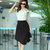 Westrobe Womens White n Black Western Dress