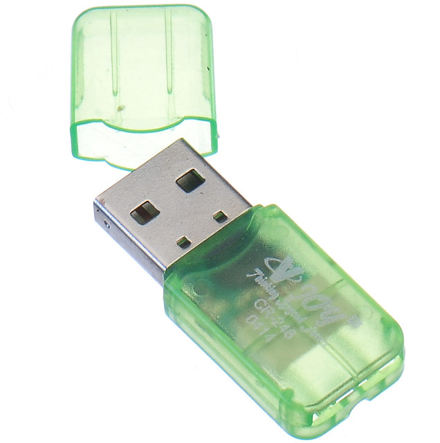 Buy VJOY CR-246 Card Reader (Green) (Single Format for MicroSD Cards ...