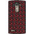 ifasho Animated Pattern small red rose flower with black background Back Case Cover for LG G4