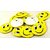 50Pcs Smile Face Badge Pin Button broochs Smiley face smile open eyes fun pin badge smiling Kids gift Cute Waiter Act Loving