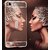 VIVO  V1 Case Cover, Luxury Metal Bumper +  Acrylic Mirror Back Cover Case For VIVO V1  - Rose Gold