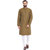 Even Yellow Polyester Long Casual Kurta for Men