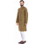 Even Yellow Polyester Long Casual Kurta for Men