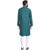 Even Green Polyester Long Casual Kurta for Men
