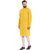 Even Yellow Cotton Long Casual Kurta for Men