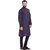 Even Grey Cotton Long Casual Kurta for Men