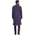 Even Grey Cotton Long Casual Kurta for Men