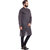 Even Grey Cotton Long Casual Kurta for Men