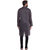 Even Grey Cotton Long Casual Kurta for Men