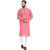 Even Red Cotton Long Casual Kurta for Men